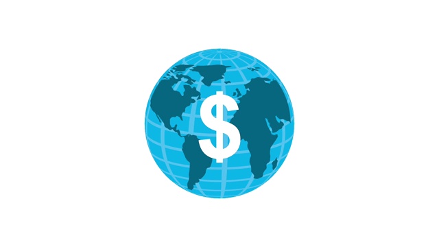 世界商业美元货币符号视频下载