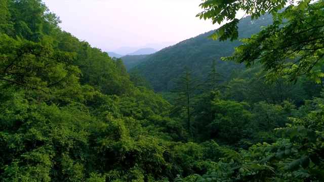 韩国江原道的山景视频素材