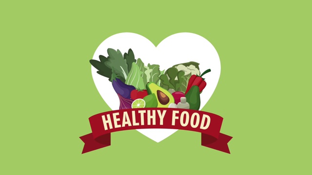 蔬菜健康食品高清动画视频下载