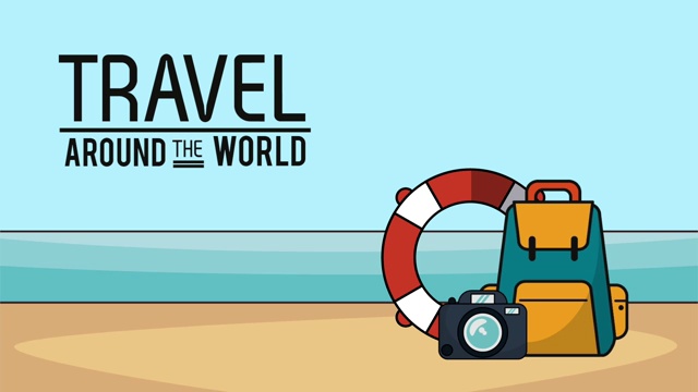 旅行和假期高清动画视频下载