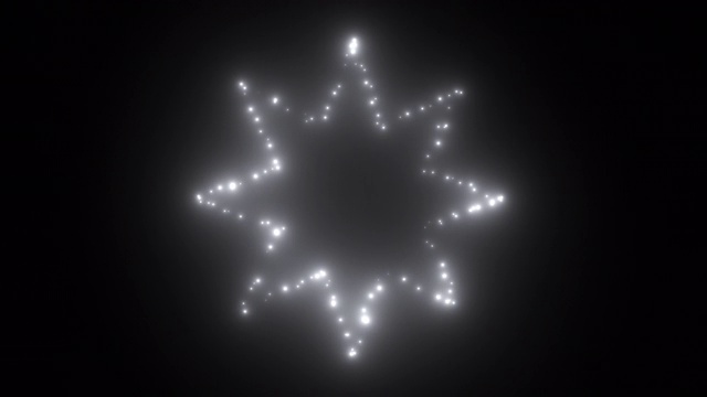 闪烁的灯光星在空间-三维现代背景夜生活风格，电脑生成的3d渲染背景视频下载