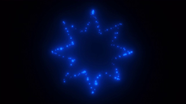 闪烁的灯光星在空间-三维现代背景夜生活风格，电脑生成的3d渲染背景视频下载