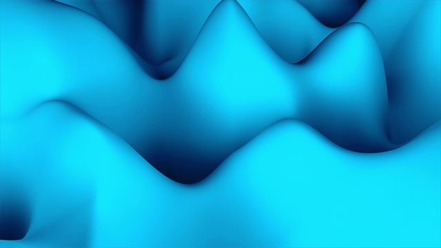 波浪三维抽象表面，计算机生成背景地形或液体表面视频素材