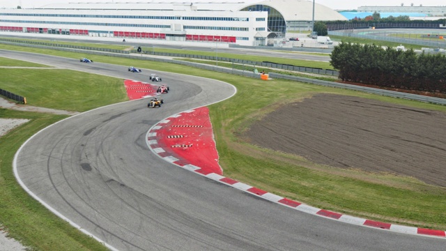 TS电缆凸轮:方程式赛车在赛道上比赛视频下载