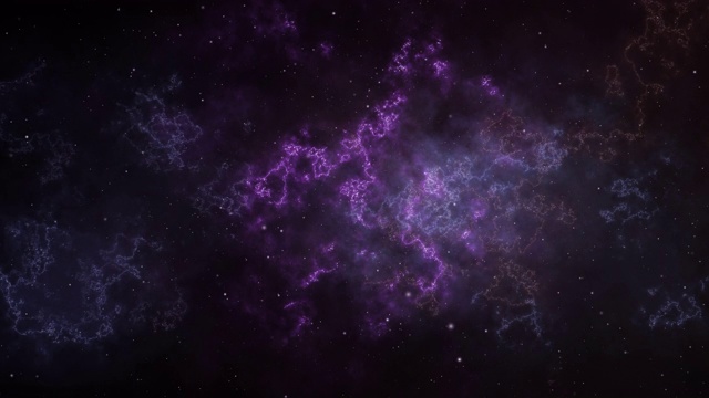 4k DCI高质量的恒星背景视频正以云、气体、银河系和星云为背景向观众走来视频下载