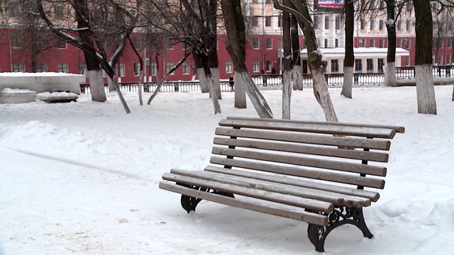 俄罗斯基洛夫市的冬天视频素材