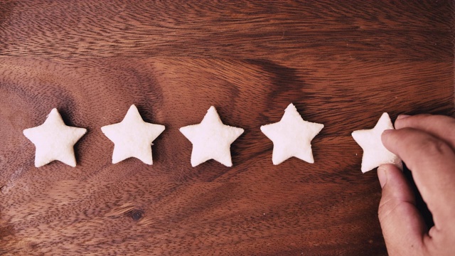 5星评价卓越客户评论反馈理念视频素材