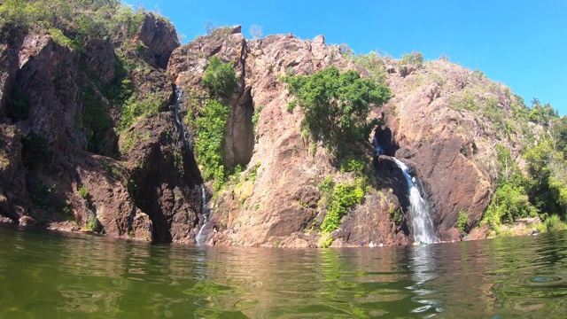 旺吉瀑布位于澳大利亚北部的利奇菲尔德国家公园视频素材