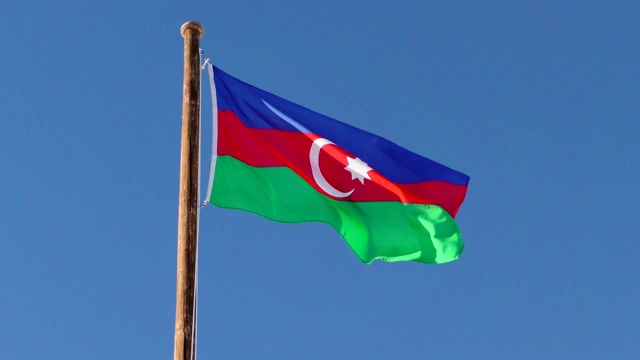 国旗阿塞拜疆视频素材