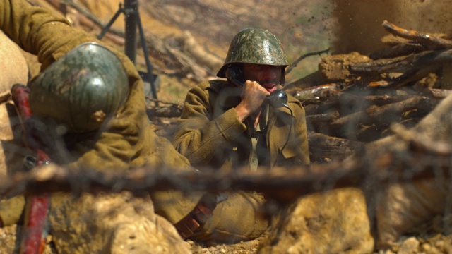 二战期间的士兵，超级慢镜头视频下载