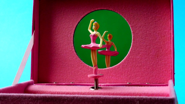 那个跳舞的芭蕾舞女演员的音乐棺材。视频下载