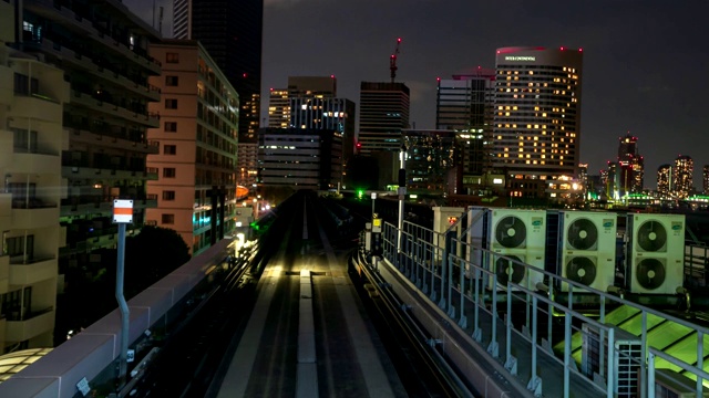 4K超延时:日本东京的自动列车视频素材