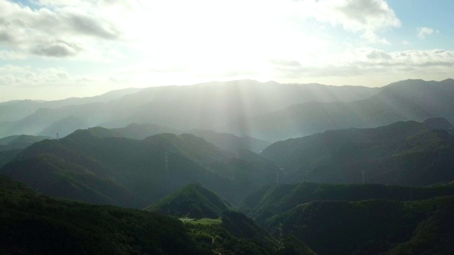 韩国江原道大白山和白头山山脉视频下载