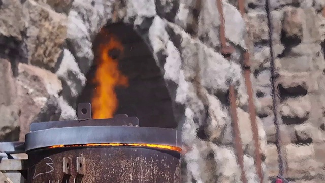 窑中火焰视频素材