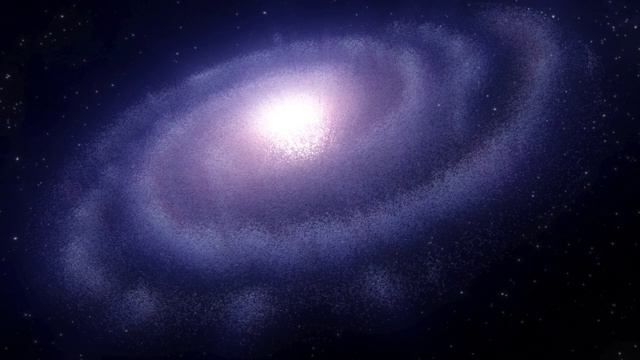 银河系在外太空旋转视频下载