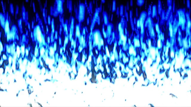 火粒子都是蓝色的视频下载