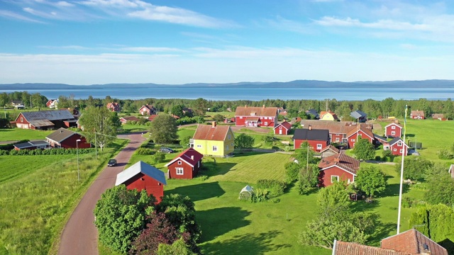 夏天在瑞典西尔扬湖畔视频下载