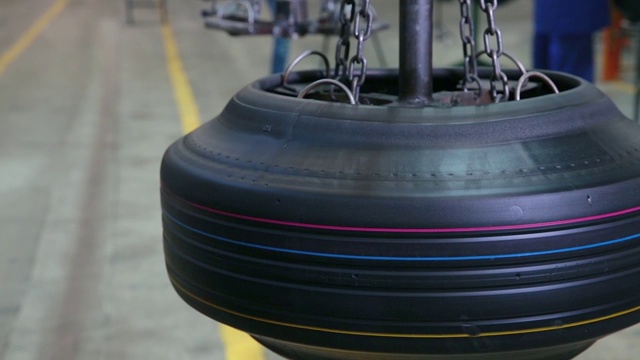 制造轮胎视频素材