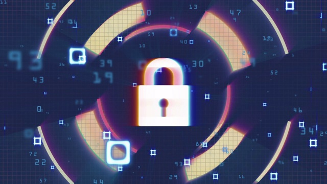 网络安全，网络安全，数字保护，计算机黑客背景视频素材