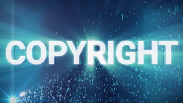 数字版权的概念视频素材