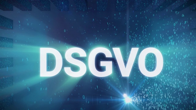 数字概念DSGVO视频素材
