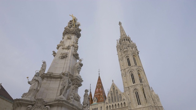 布达佩斯的三一雕像视频下载