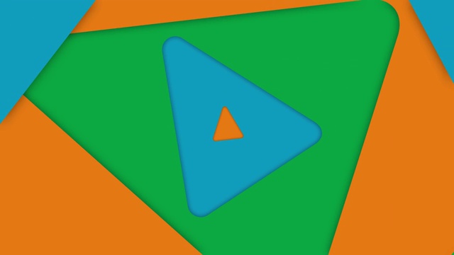 无限循环彩色三角形动画快速视频下载