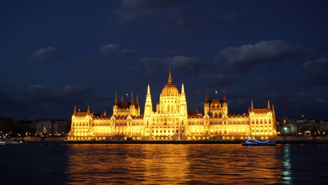 布达佩斯议会大厦-时光流逝视频素材