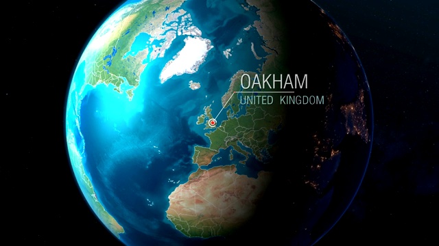 英国-奥克汉姆-急速从太空到地球视频下载