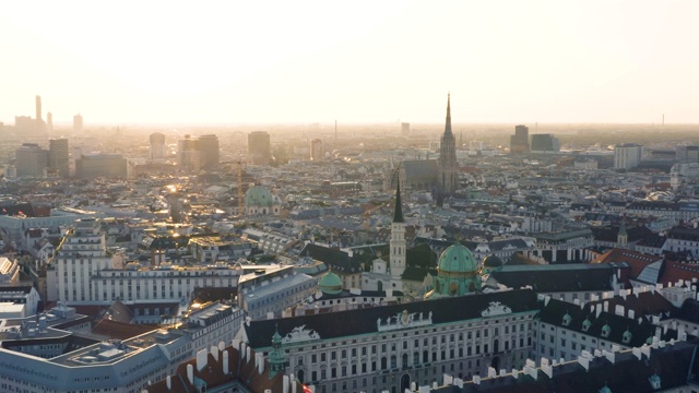 清晨的维也纳市中心视频素材
