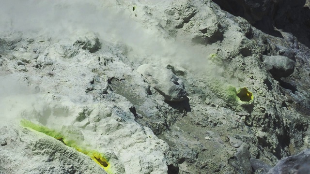 日本阿尔卑斯火山喷气口视频素材