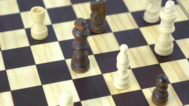 国际象棋的棋盘视频素材