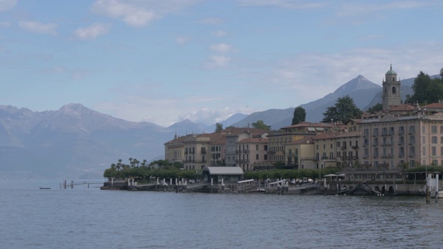 湖边小镇贝拉吉奥，贝拉吉奥，科莫湖，伦巴第，意大利湖，意大利，欧洲视频下载