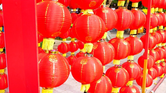 一组中国传统红灯笼视频素材