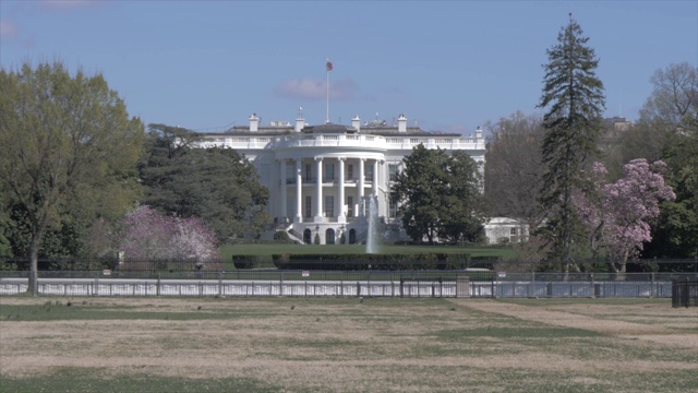 美国，北美，华盛顿特区，椭圆形的白宫视频素材