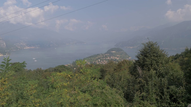 百乐湖和科莫湖从高处，百乐湖，科莫湖，伦巴第，意大利湖，意大利，欧洲视频下载