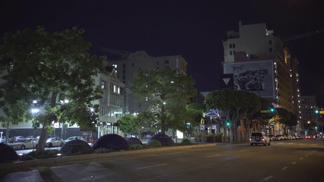 洛杉矶晚上的街道视频下载