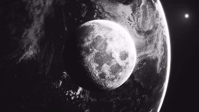 现代月球，地球和太阳视频下载