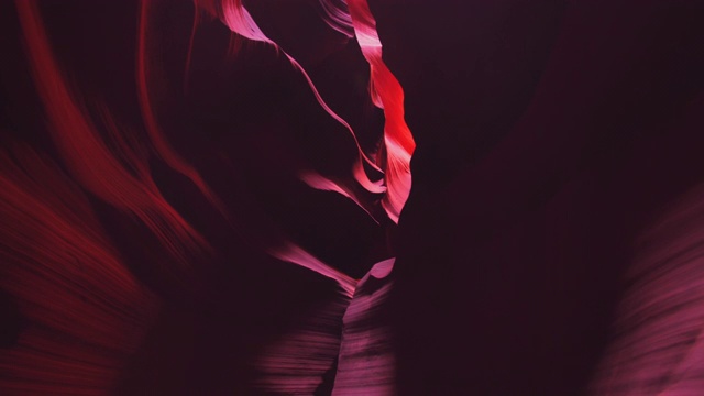 羚羊峡谷美丽的岩层视频下载