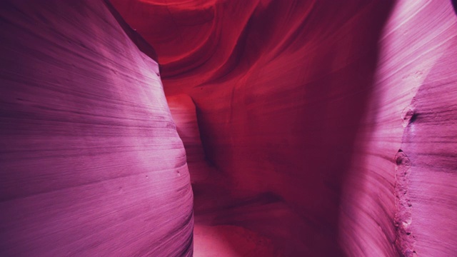 羚羊峡谷美丽的岩层视频素材