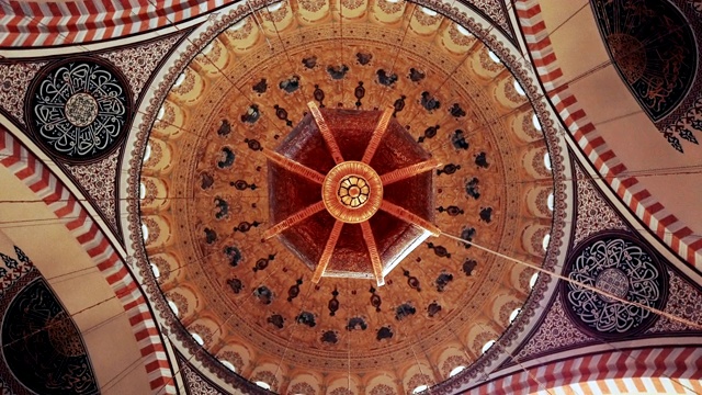 伊斯坦布尔苏莱曼清真寺圆顶视频素材
