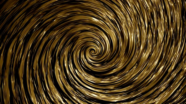 旋转的纹理螺旋在金色视频下载