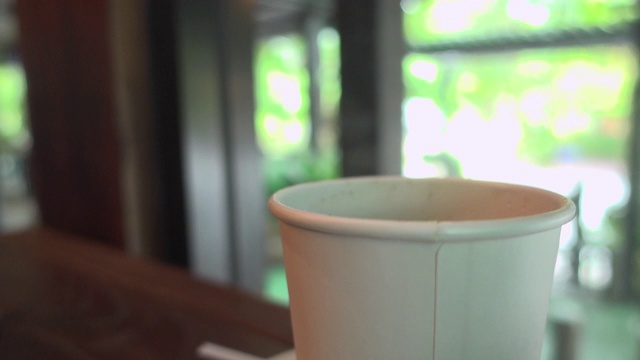 热咖啡的蒸汽视频下载