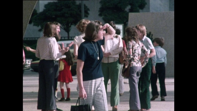 Seq。在华盛顿特区的个人游客;1976视频素材