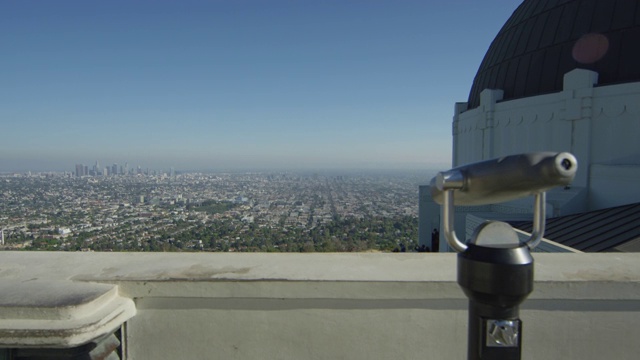 从格里菲斯天文台看到的洛杉矶城市景观视频素材
