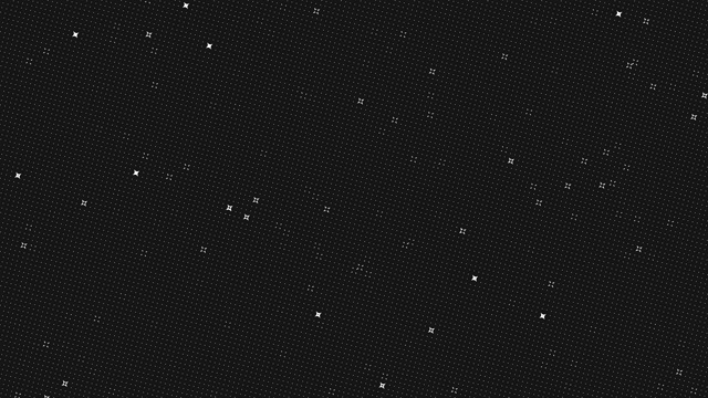 小星星点黑色和白色的颜色。闪烁循环的节日背景。视频素材