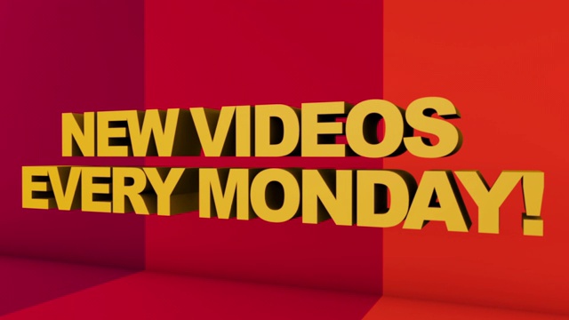 “每周一都有新视频!”——3 d渲染视频下载