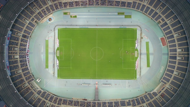 天津奥林匹克中心鸟瞰图视频素材