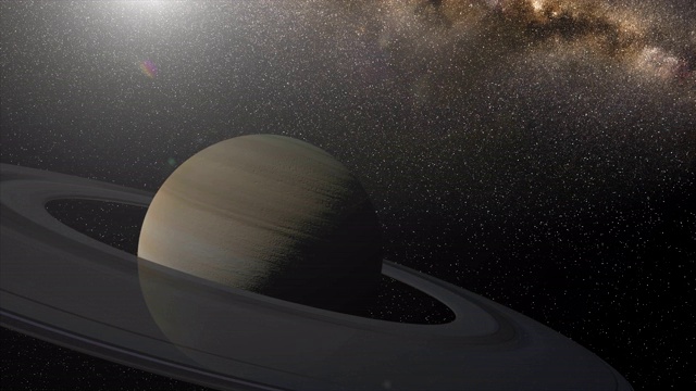 土星。真实空间4K视频素材