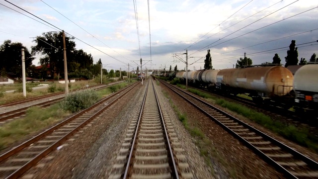 铁路时间流逝视频素材